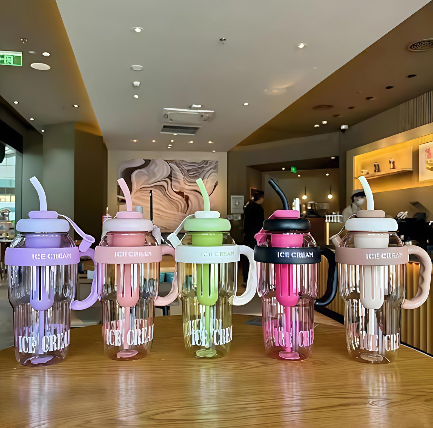 Varnamiya ice cream peach infuser bottle - 1300ml