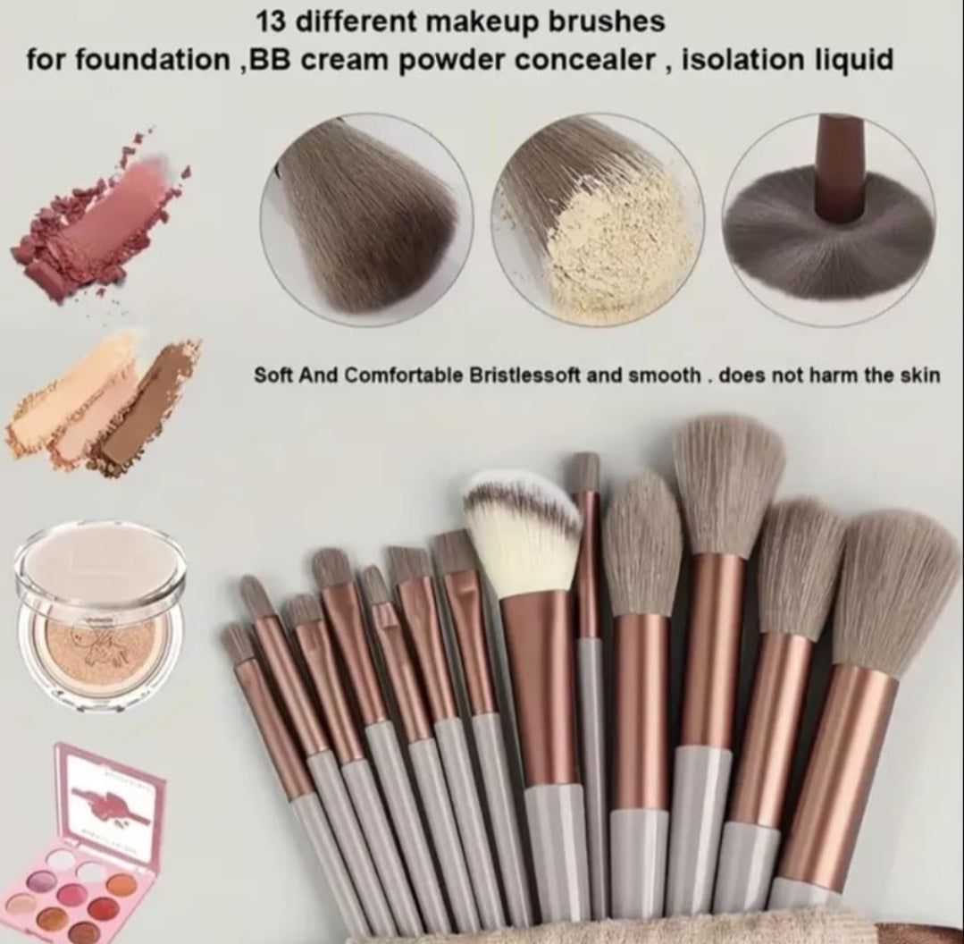 13 Pcs Proffessional Makeup Brushes Set