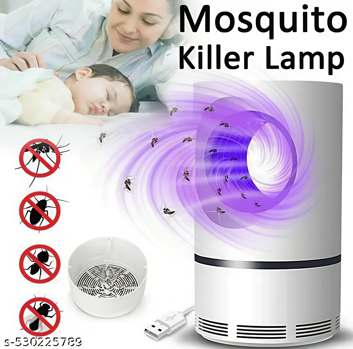 USB ELECTRONIC LED MOSQUITO KILLER MACHINE TRAP LAMP...