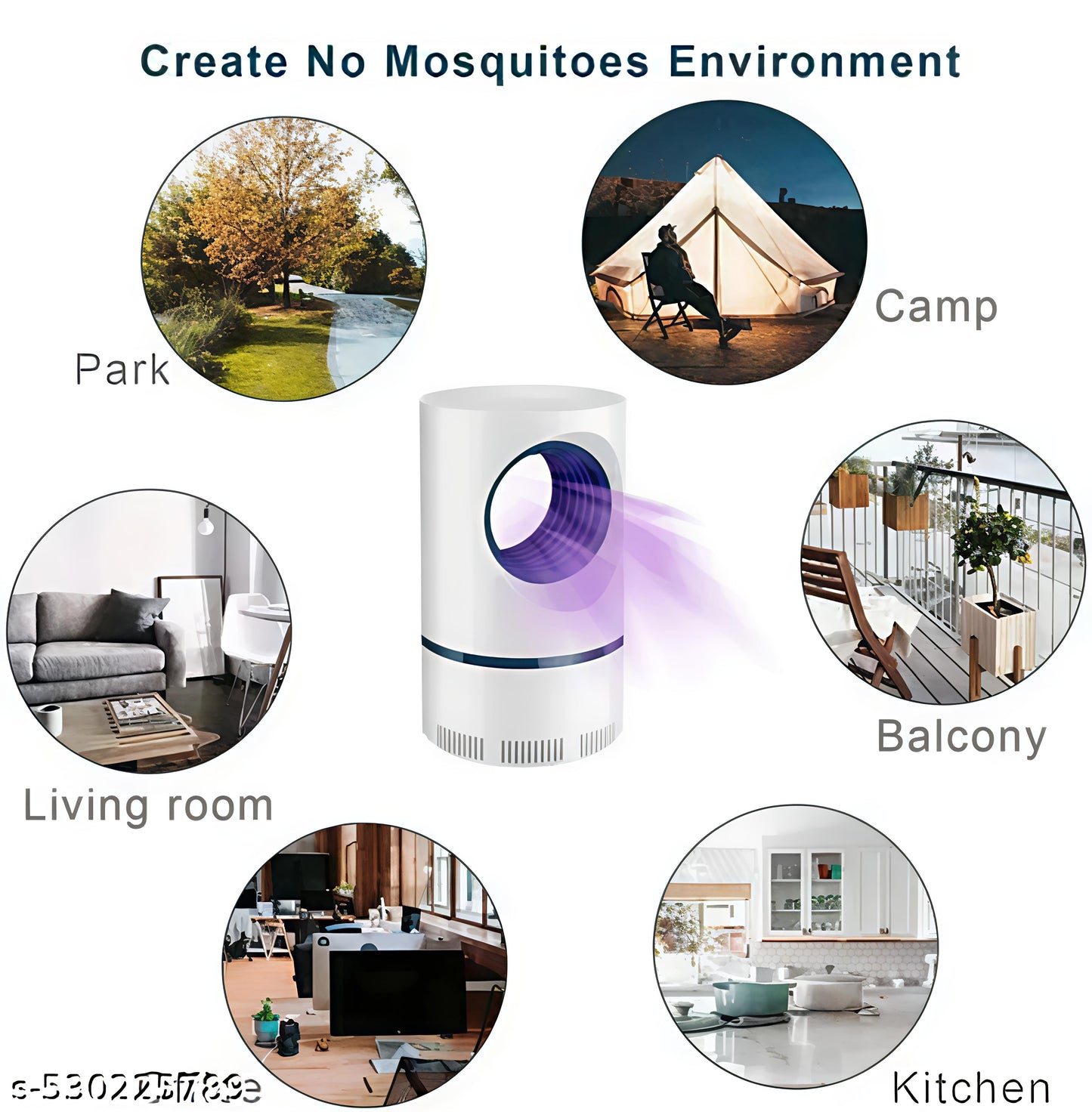 USB ELECTRONIC LED MOSQUITO KILLER MACHINE TRAP LAMP...