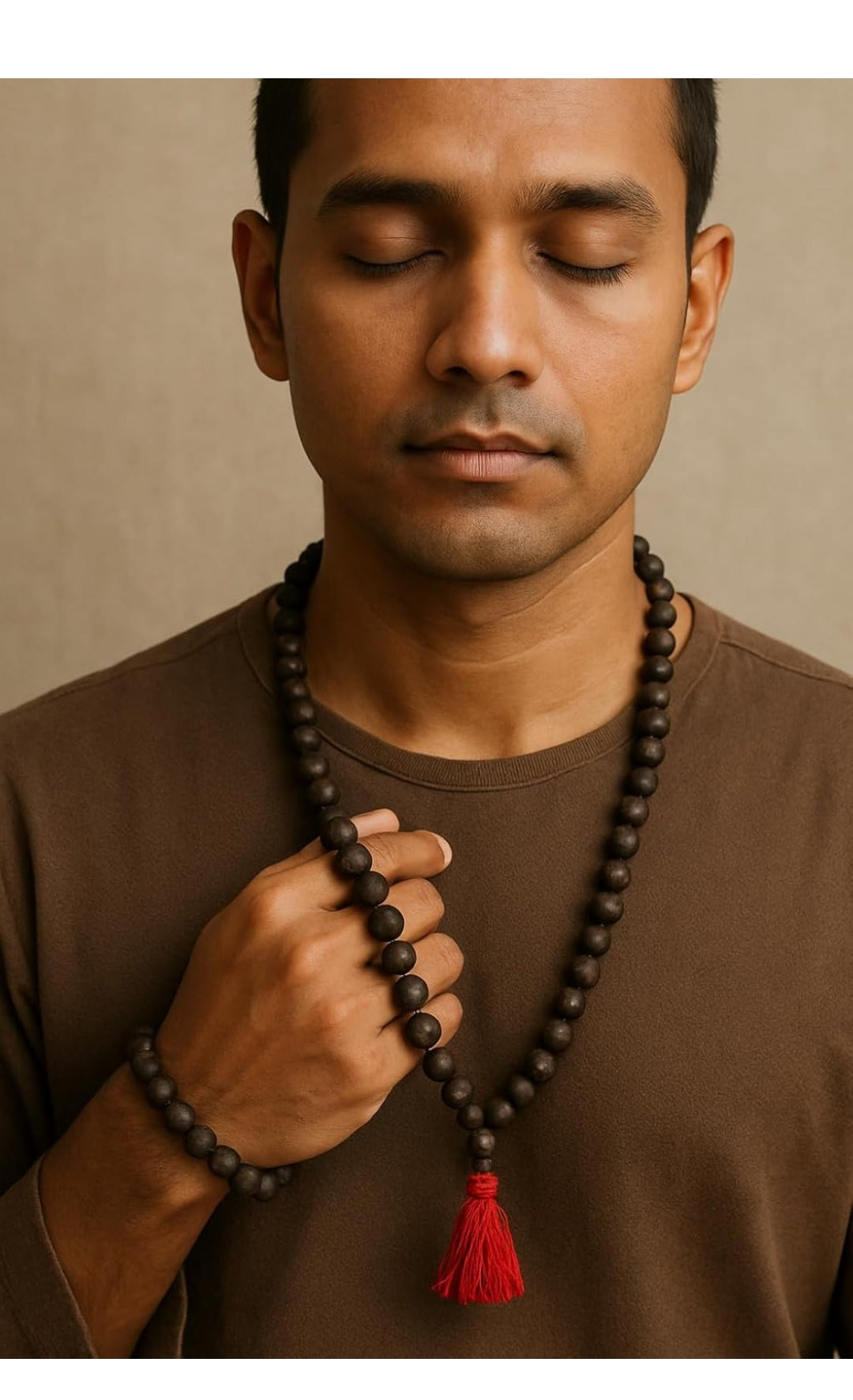 Original Karungali Mala 108 Beads Ebony Wood