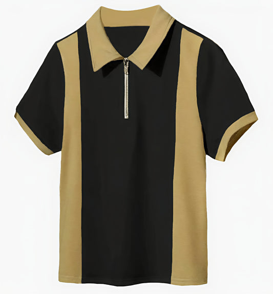 Regular Fit Solid Collared With Chain Half Sleeves Bundle