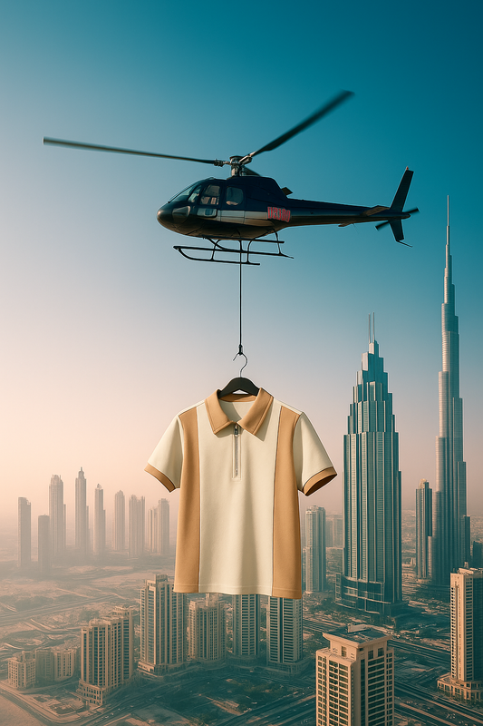 Regular Fit Solid Collared With Chain Half Sleeves
