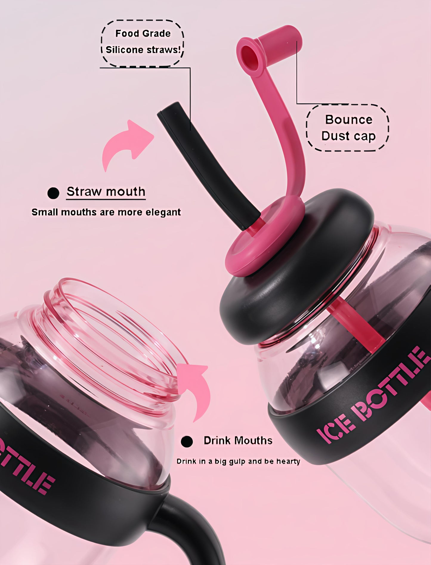 Varnamiya ice cream peach infuser bottle - 1300ml