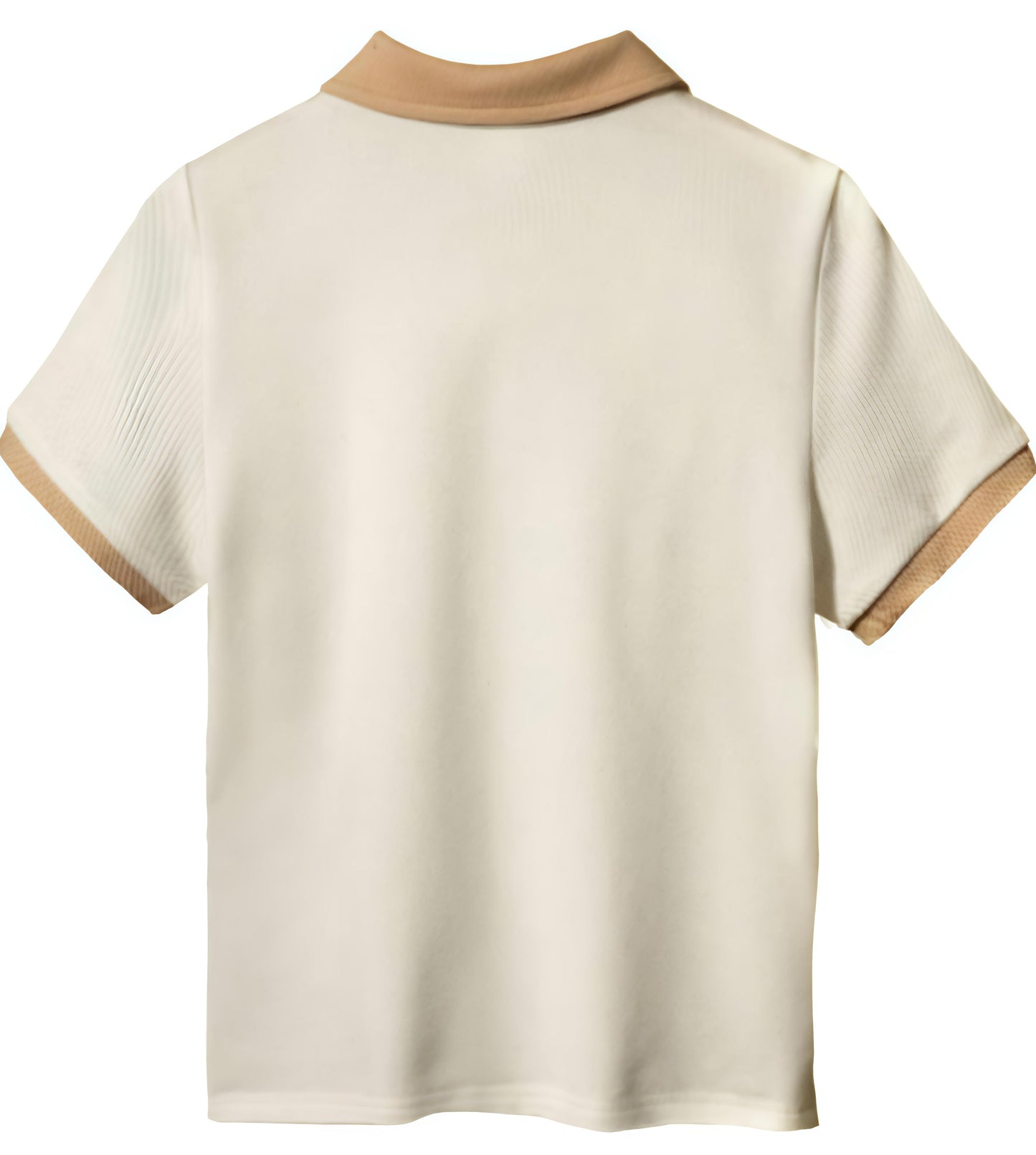 Regular Fit Solid Collared With Chain Half Sleeves
